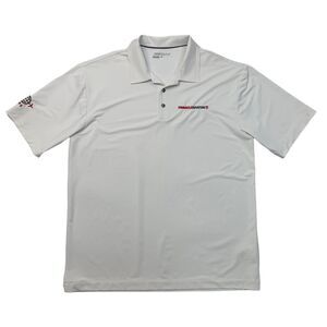 Nike Golf Shirt Men L Large Performance Elite Series Dri Fit Ottoman Bonded Polo